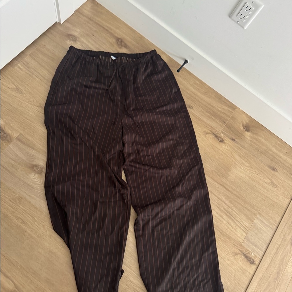 Old Navy Women's Brown Striped Pants